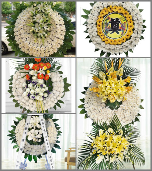 广东揭阳市普宁市梅林镇边上村花圈速递